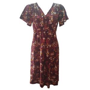 Isabel & Ingrid Short Sleeve Tie-back Maternity Dress Size M